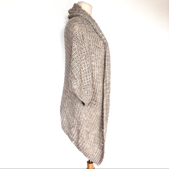 ZARA Knit Loose Knit Wool Blend Cardigan Sweater - Picture 3 of 5